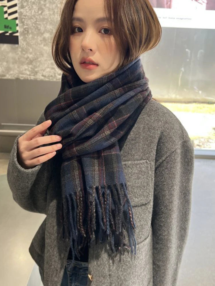 Vintage Plaid Scarf