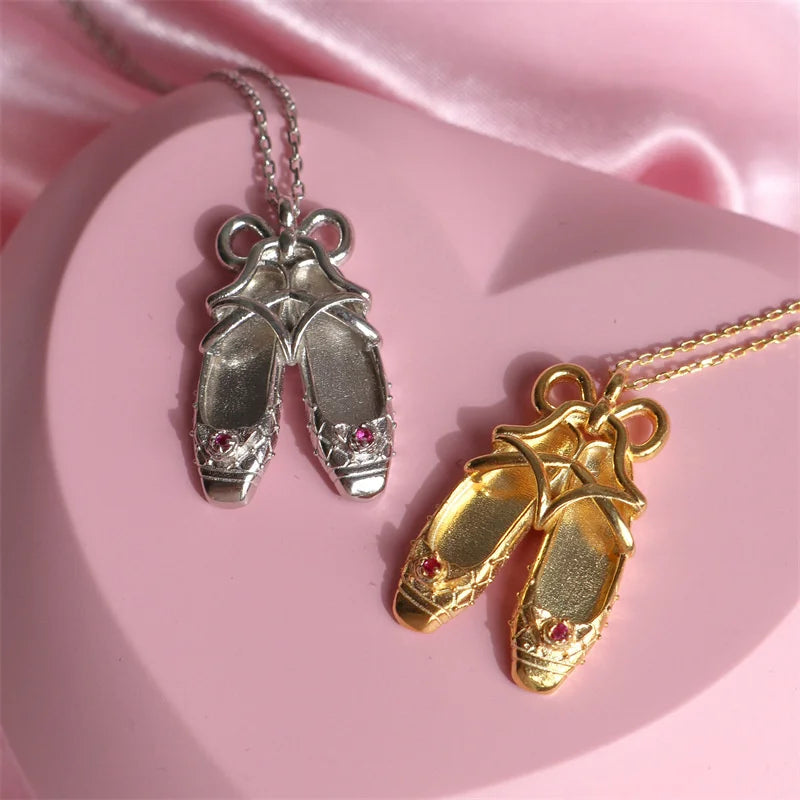 Ballet Shoe Necklace