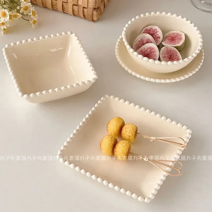 Creamy Ceramic Plates