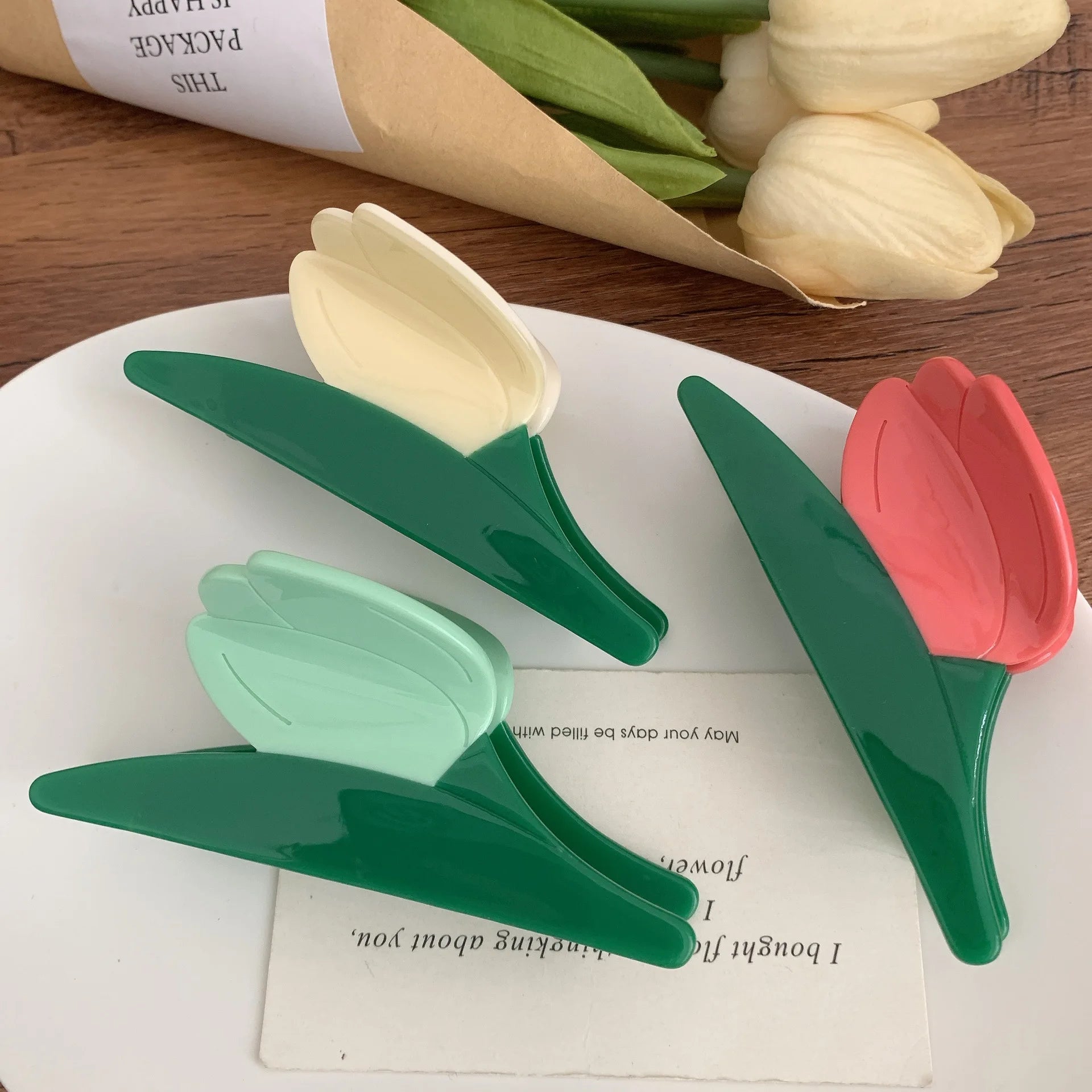 Tulip Hair Claw Clips