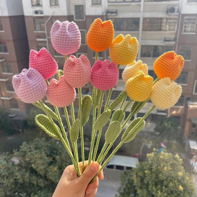 Handmade Crochet Tulips