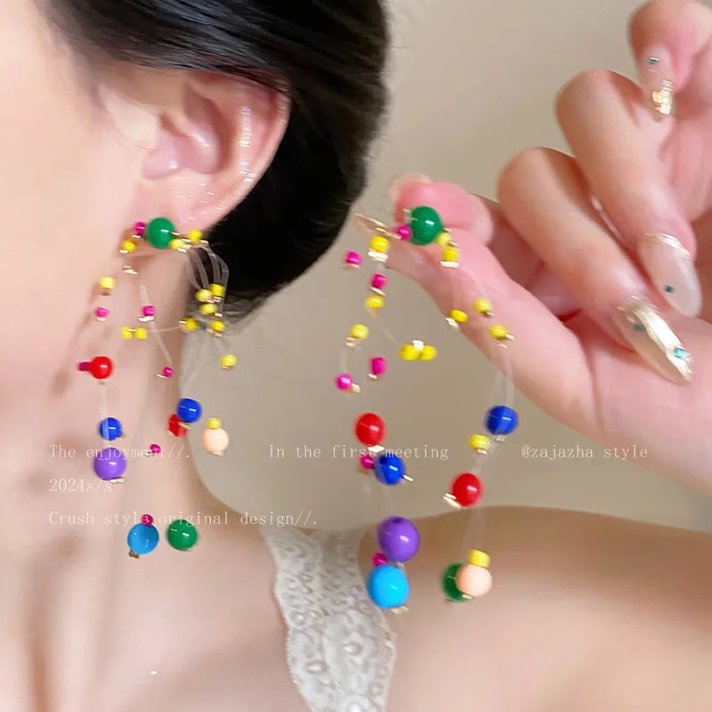 Colorful Beaded Earrings