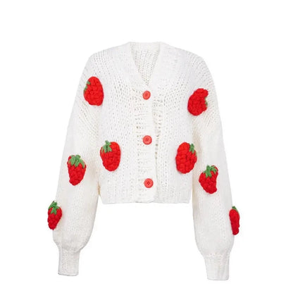 Oversized Strawberry Cardigans