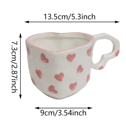 Ceramic Heart Shaped Mug