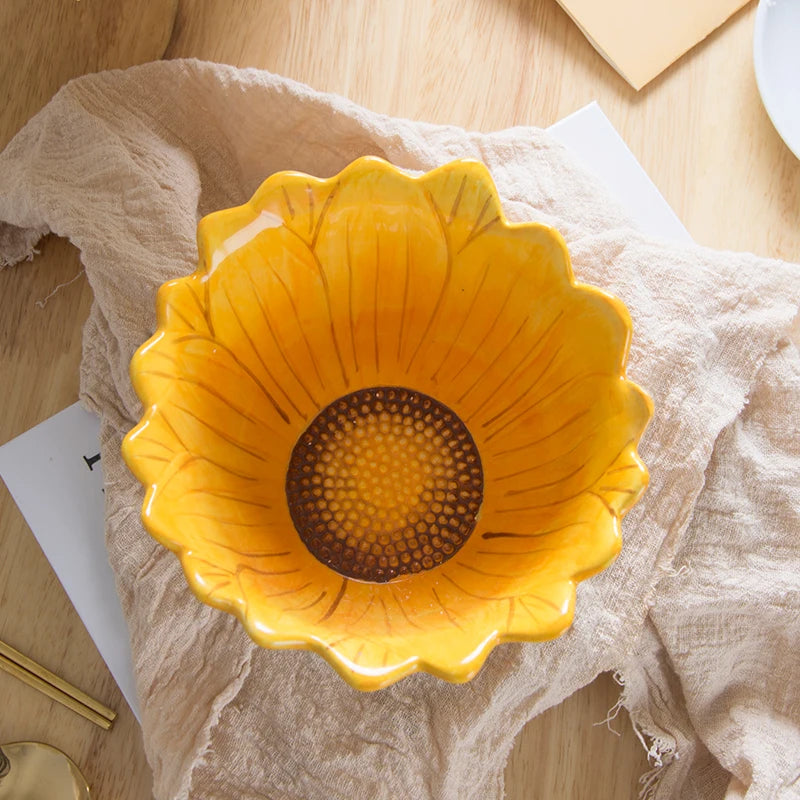 Ceramic Sunflower Bowl