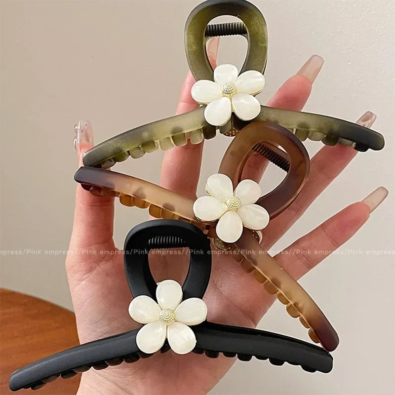 Flower Hair Claw Clip