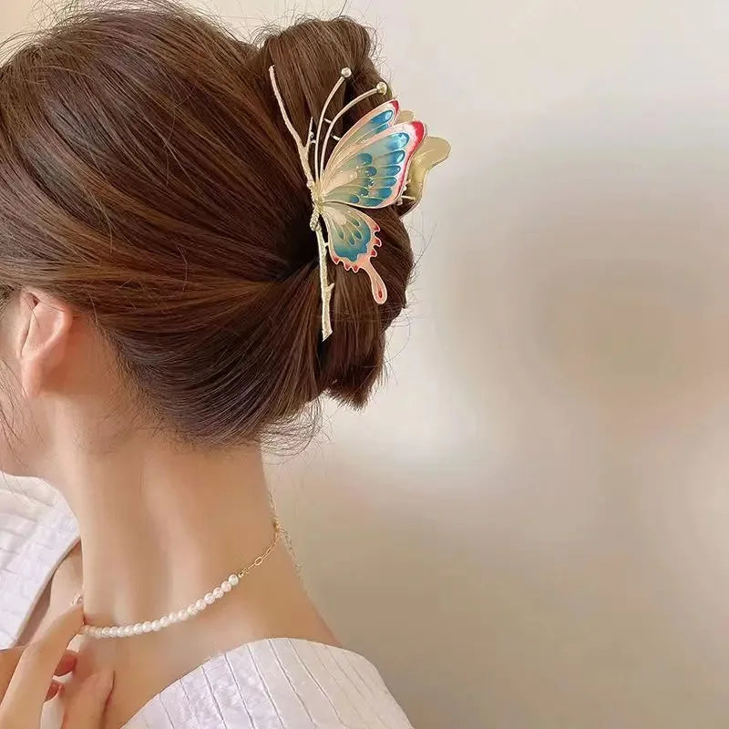 Butterfly Hair Claw Clips