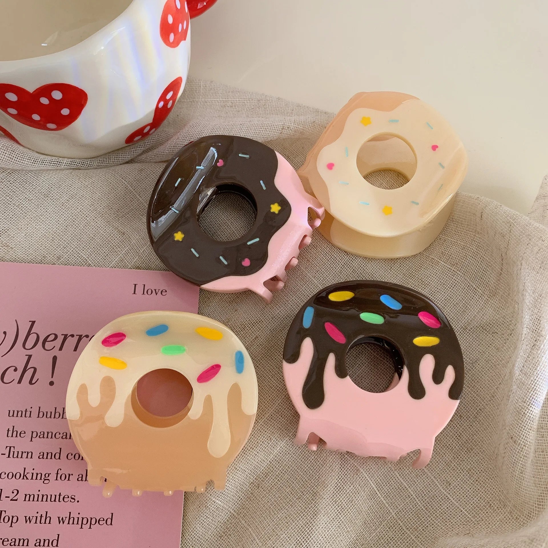 Donut Hair Claw Clip