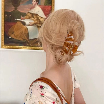 Croissant Hair Claw Clip