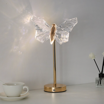 LED Butterfly Crystal Lamp