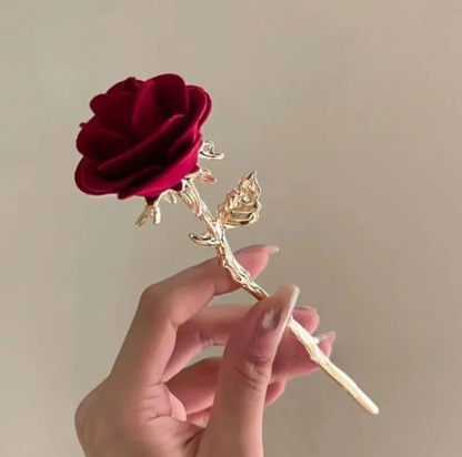 Velvet Rose Hairpin