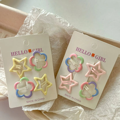 4Pcs Stars &amp; Flower Hairpins