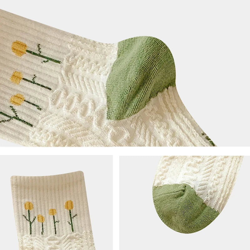 Little Flower Socks - 5 Pairs