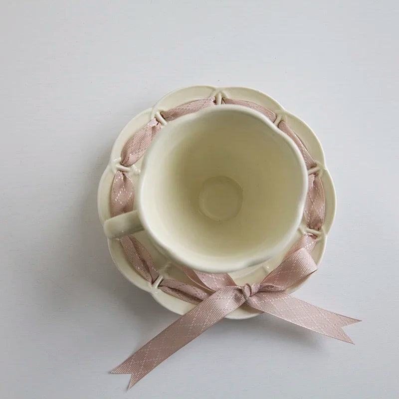 Ribbon Cup and Saucer Set