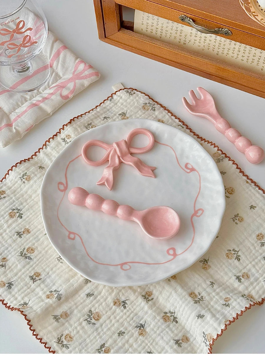 Porcelain Bowknot Plate