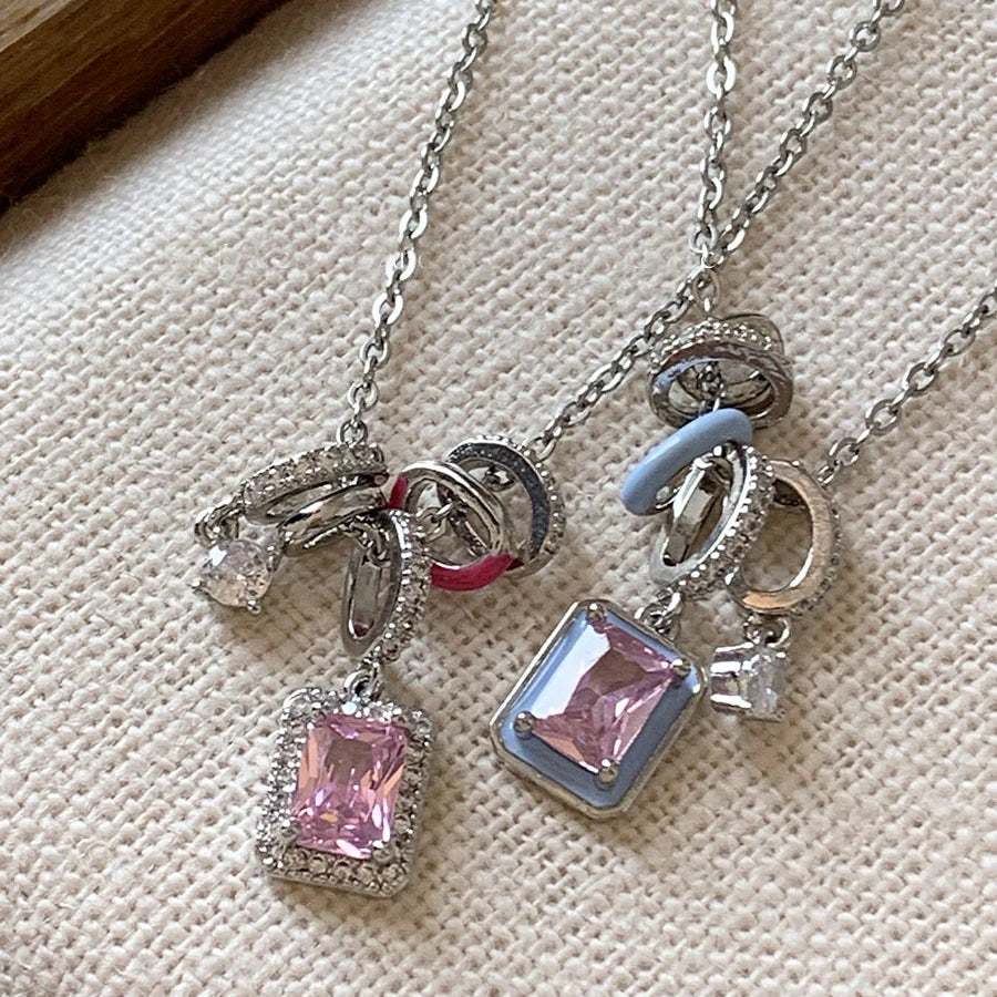 Pink Gem Necklace