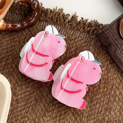 Pink Capybara Hair Claw Clip