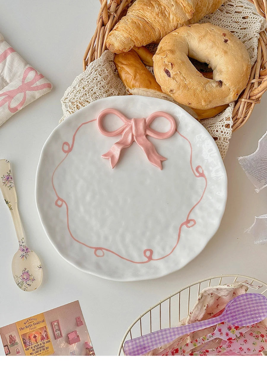 Porcelain Bowknot Plate