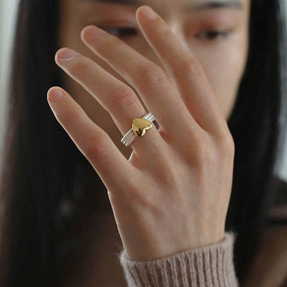 Golden Heart Ring