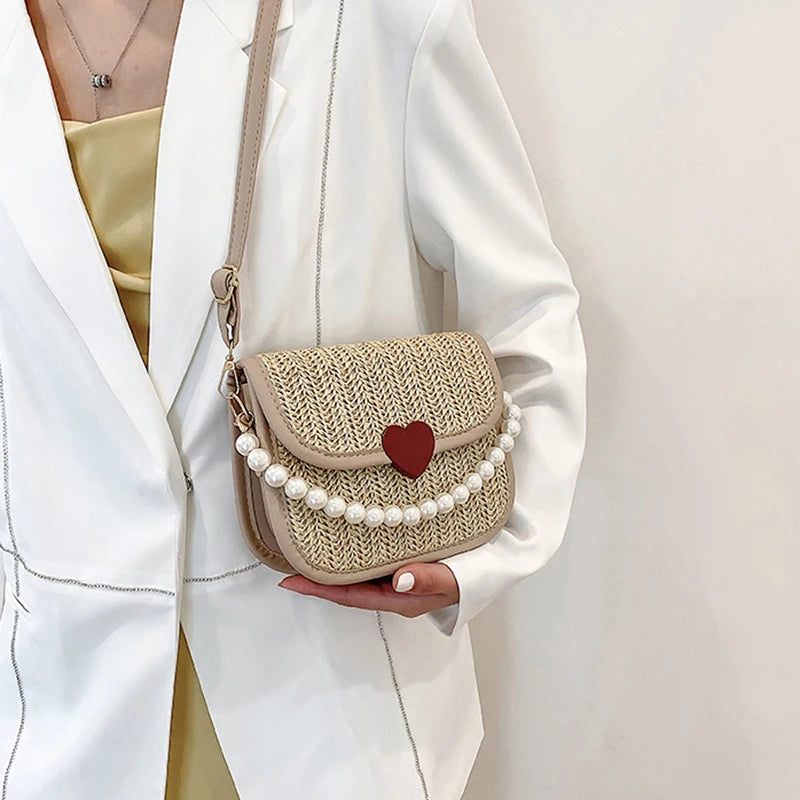 Straw Crossbody Bag