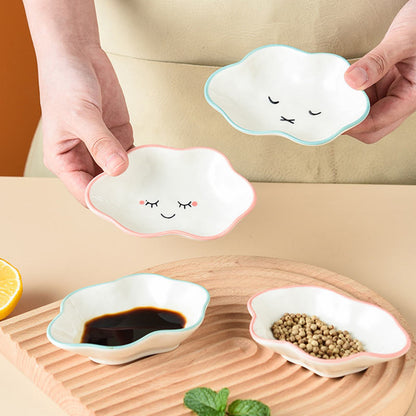 Ceramic Clouds Dipping Sauce Dish