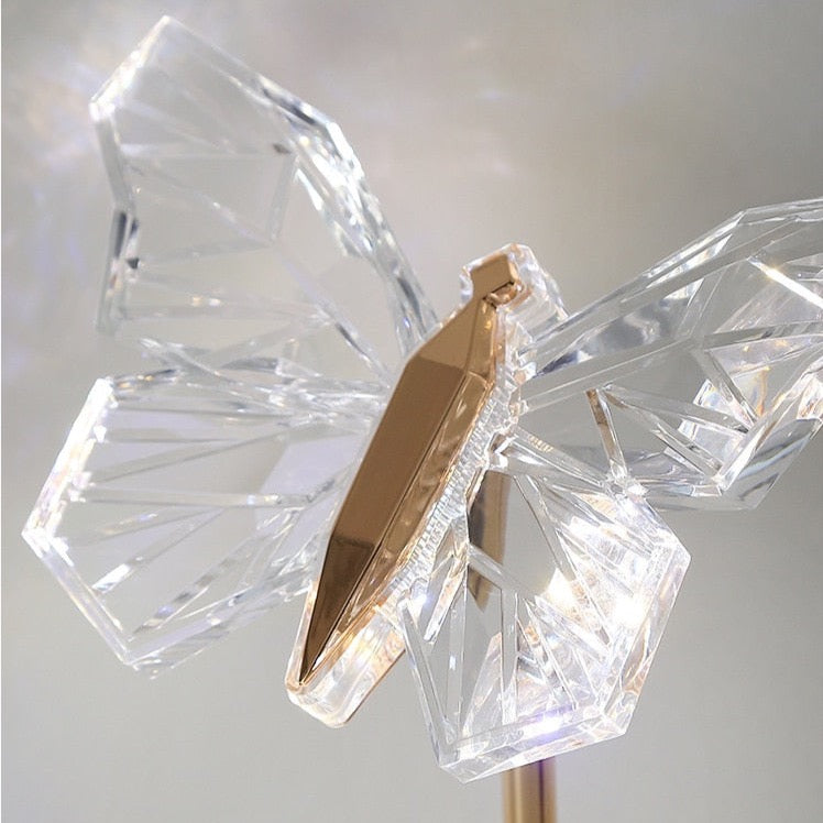 LED Butterfly Crystal Lamp