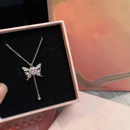 Crystal Butterfly Necklace