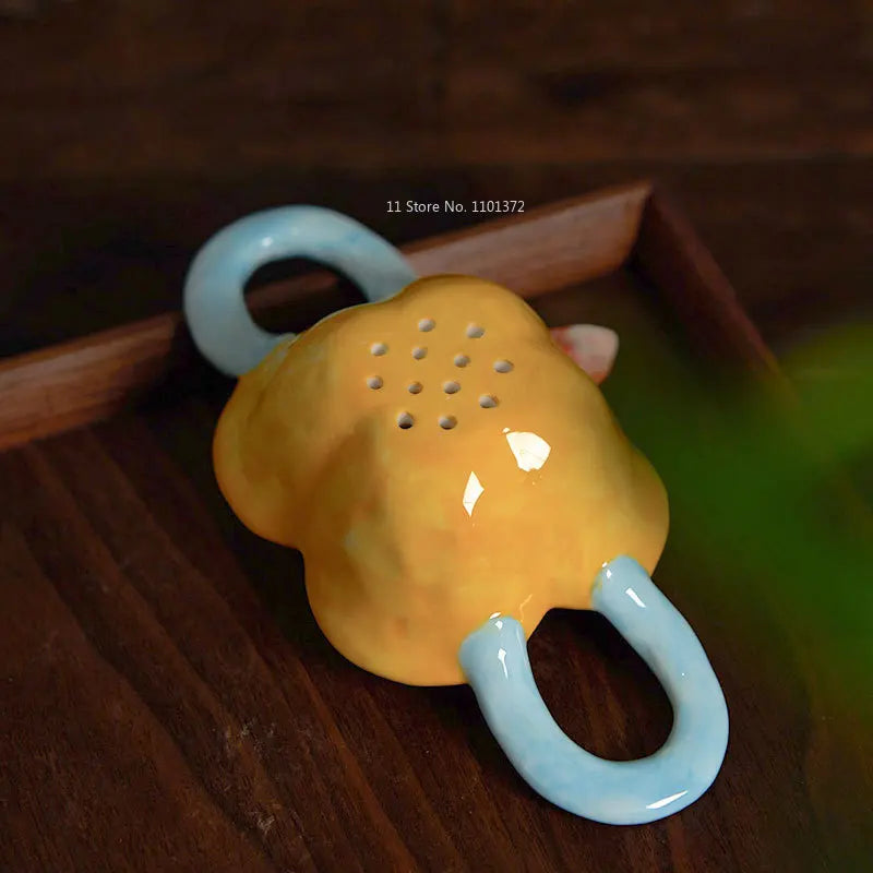Ceramic Flower Shaped with Tea Filter