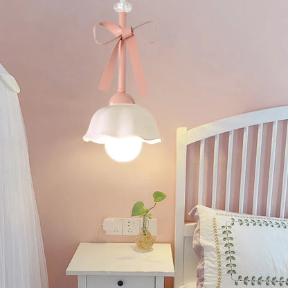 Pink Bowknot Pendant Lamp