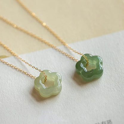 Plum Blossom Jade Necklace