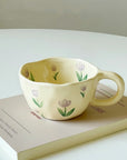 Handmade Floral Ceramic Mugs