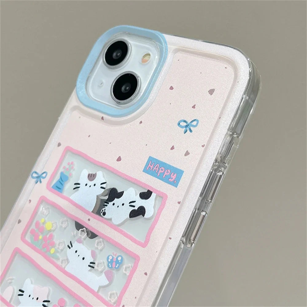 Pink Happy Cat Phone Case