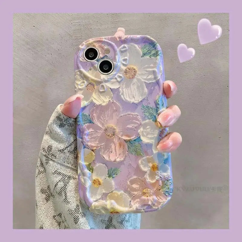 Oil Painting Flowers Phone Case