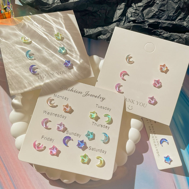 Fairy Celestial Stud Earrings Set