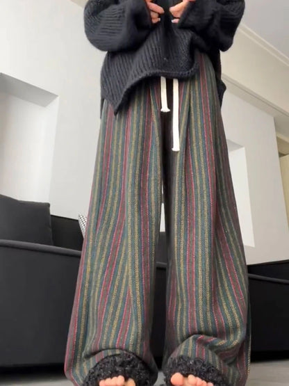 Stripes Wide Leg Trousers