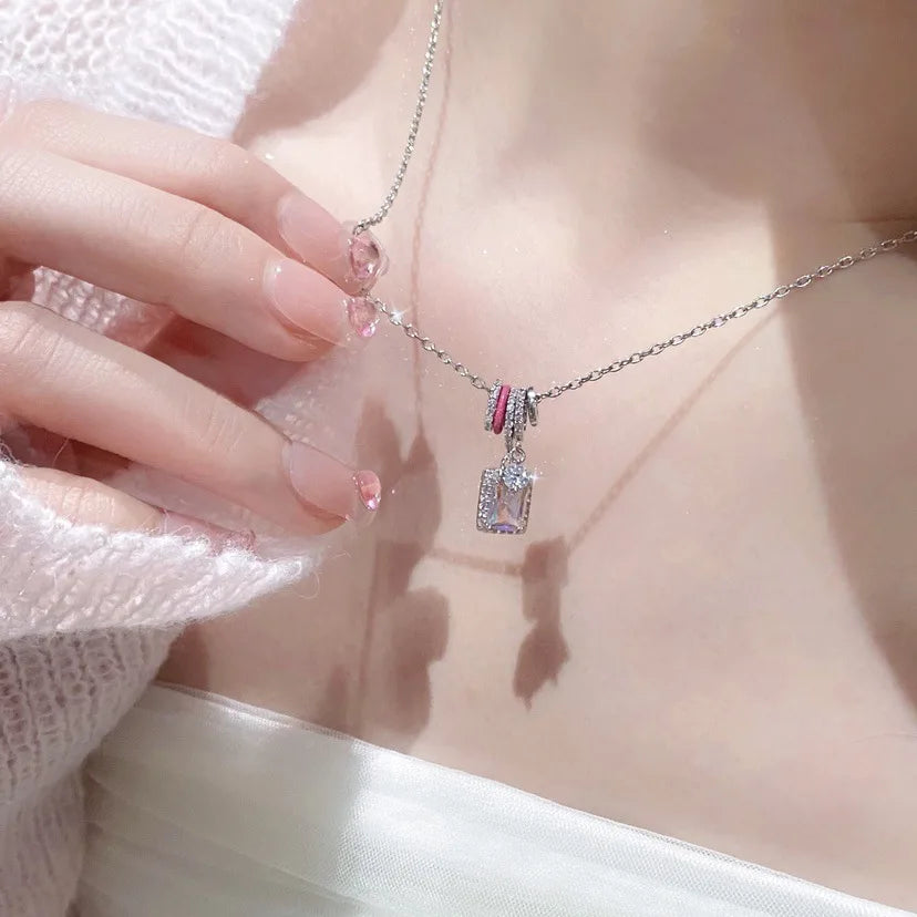 Pink Gem Necklace