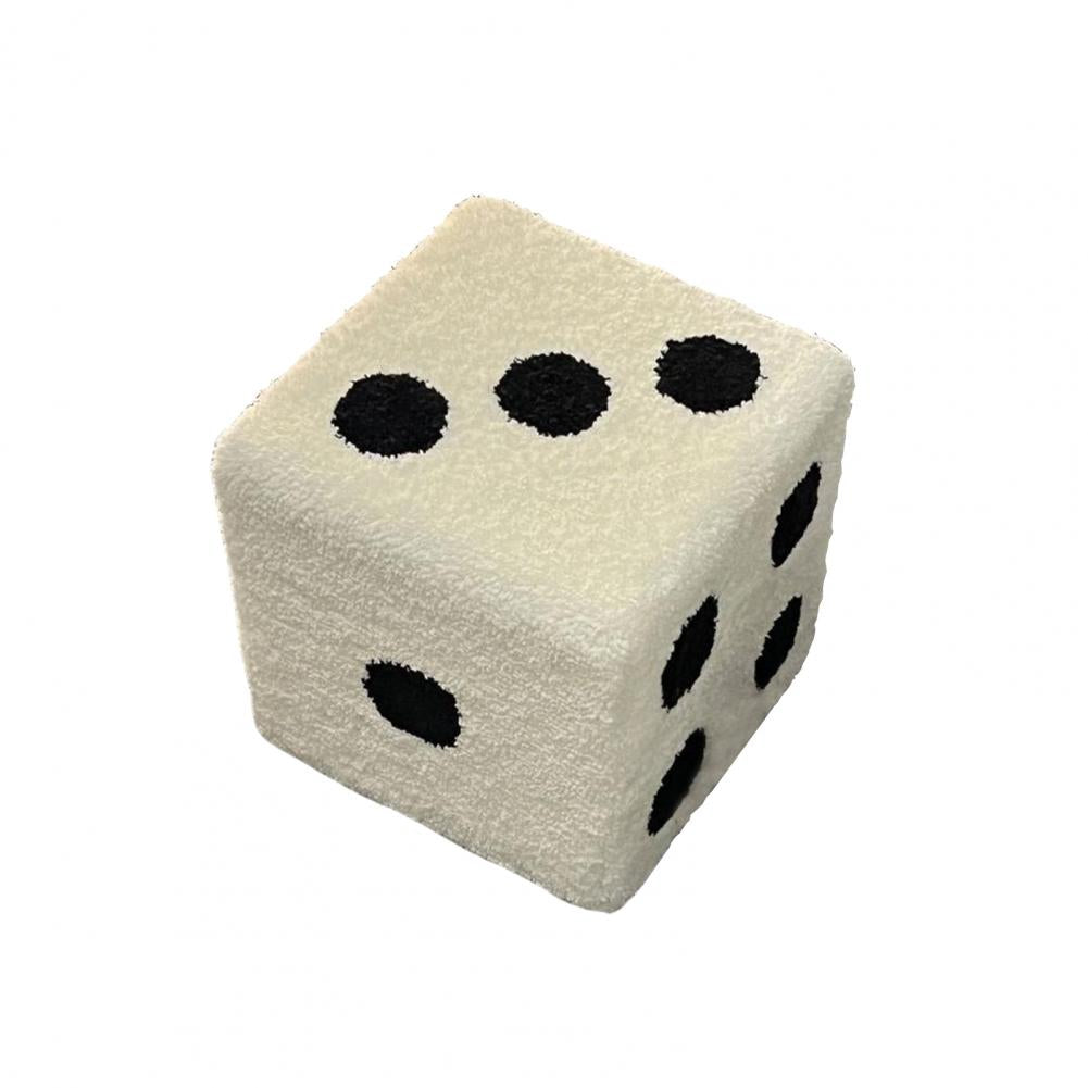 Dice Lamb Wool Stool