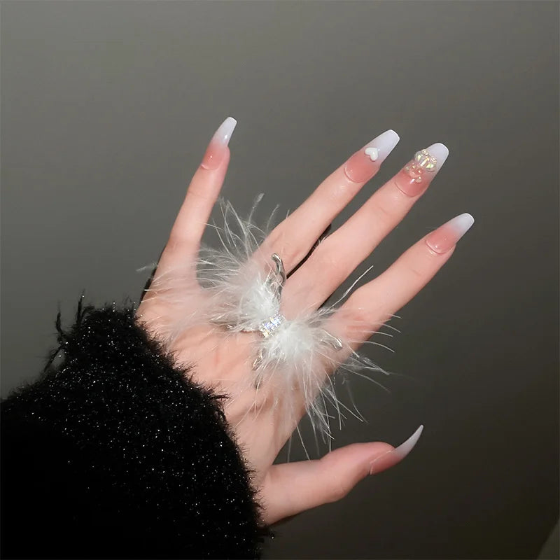 Feather Butterfly Ring