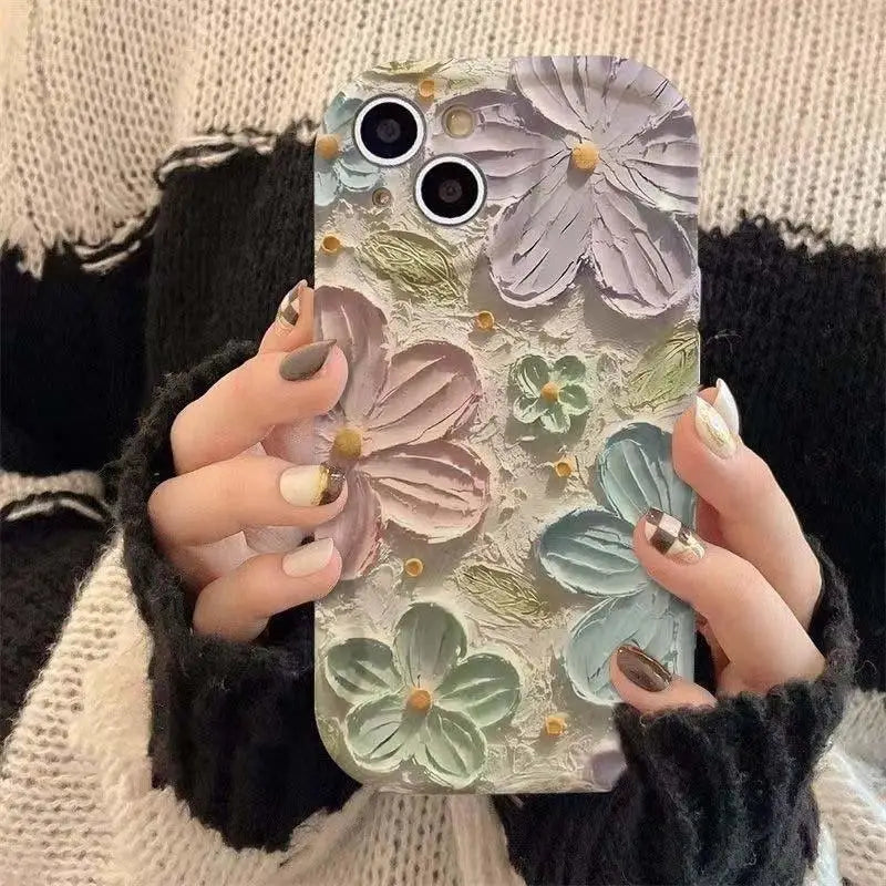 Oil Painting Flowers Phone Case