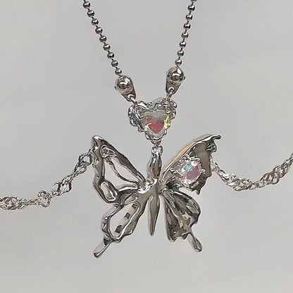 Punk Y2K Butterfly Necklace