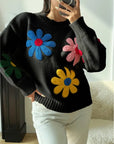 Flower Embroidery Sweater