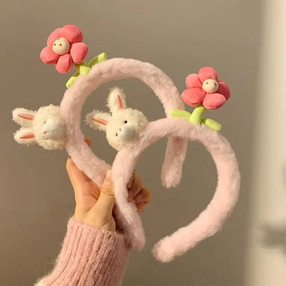 Pink Bunny Headband