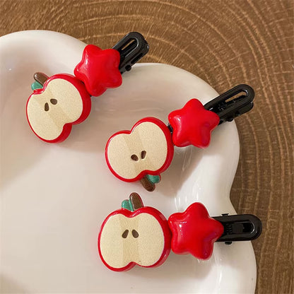 Apple Star Hairpins