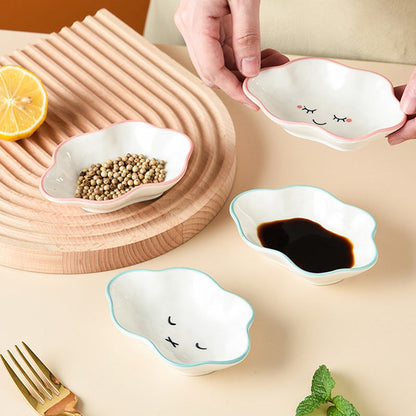 Ceramic Clouds Dipping Sauce Dish