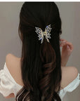 Beaded Butterfly Hair Claw