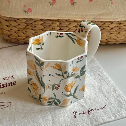 Flower Ceramic Mugs