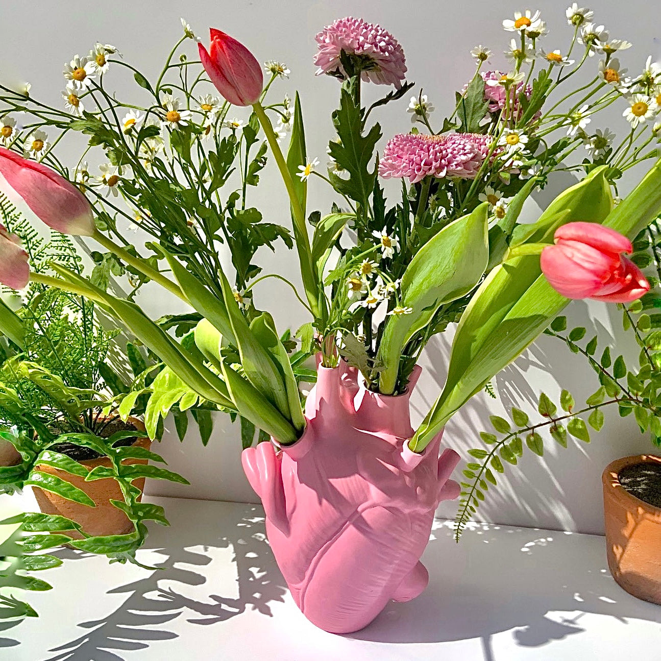 Anatomy Heart Shaped Vase