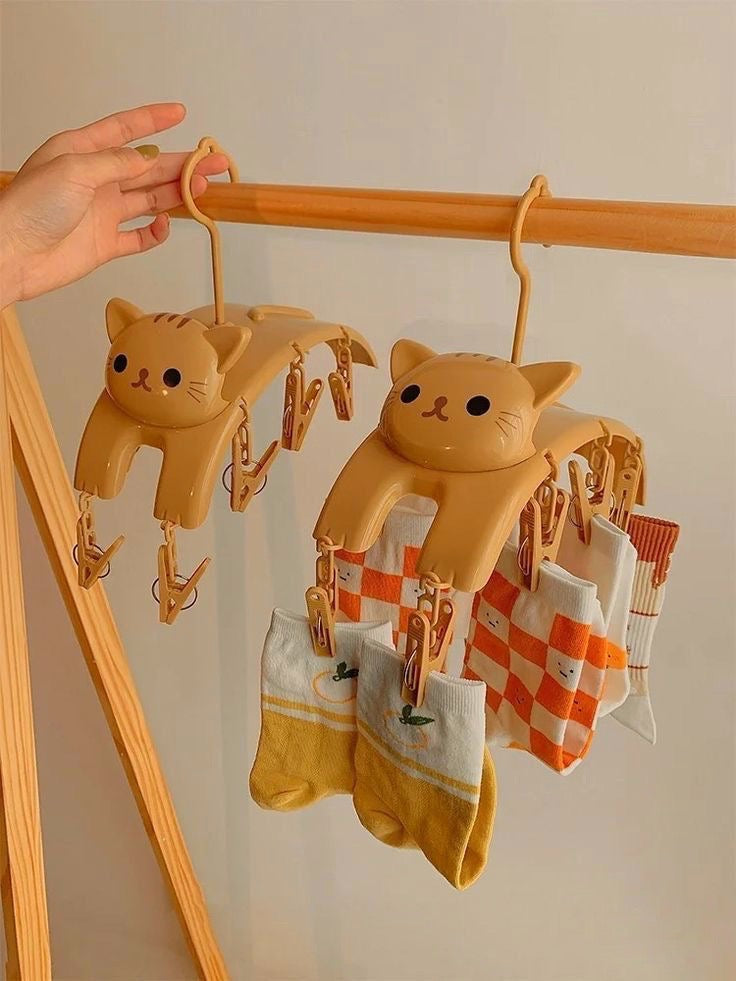 Cat Shaped Socks Hanger