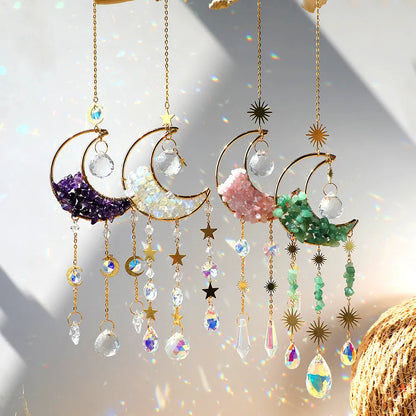 Moon Crystal Sun Catcher / Wind Chimes