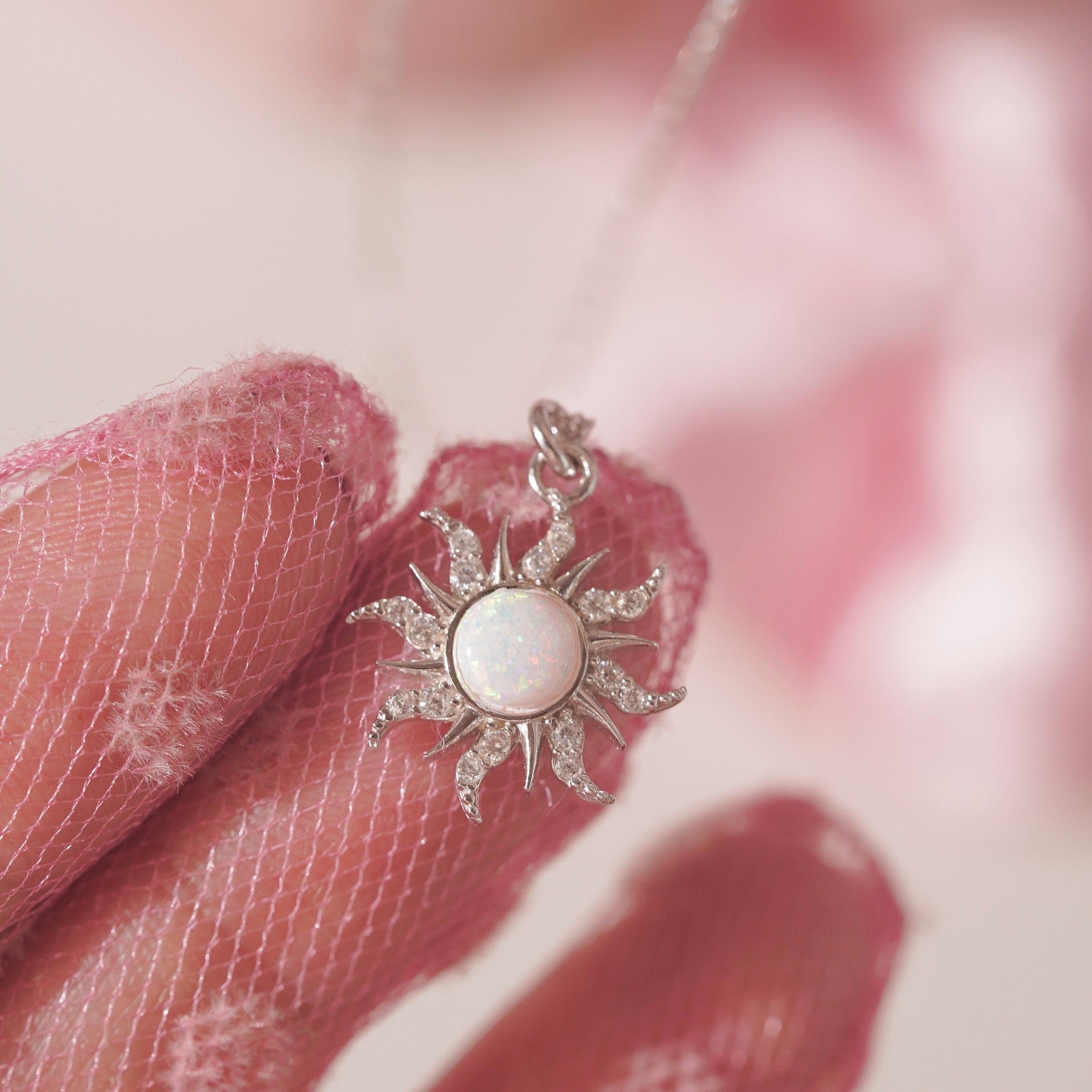 Vintage Sun Opal Necklace